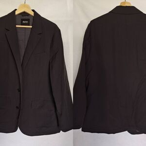 Rohan Blazer Winter Fusion Charcoal Dark‎ Gray Quilted Insulation 46 Two Button